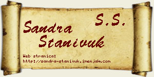 Sandra Stanivuk vizit kartica